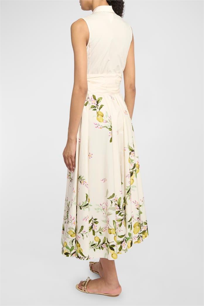 Sleeveless Lace Up Midi Dress