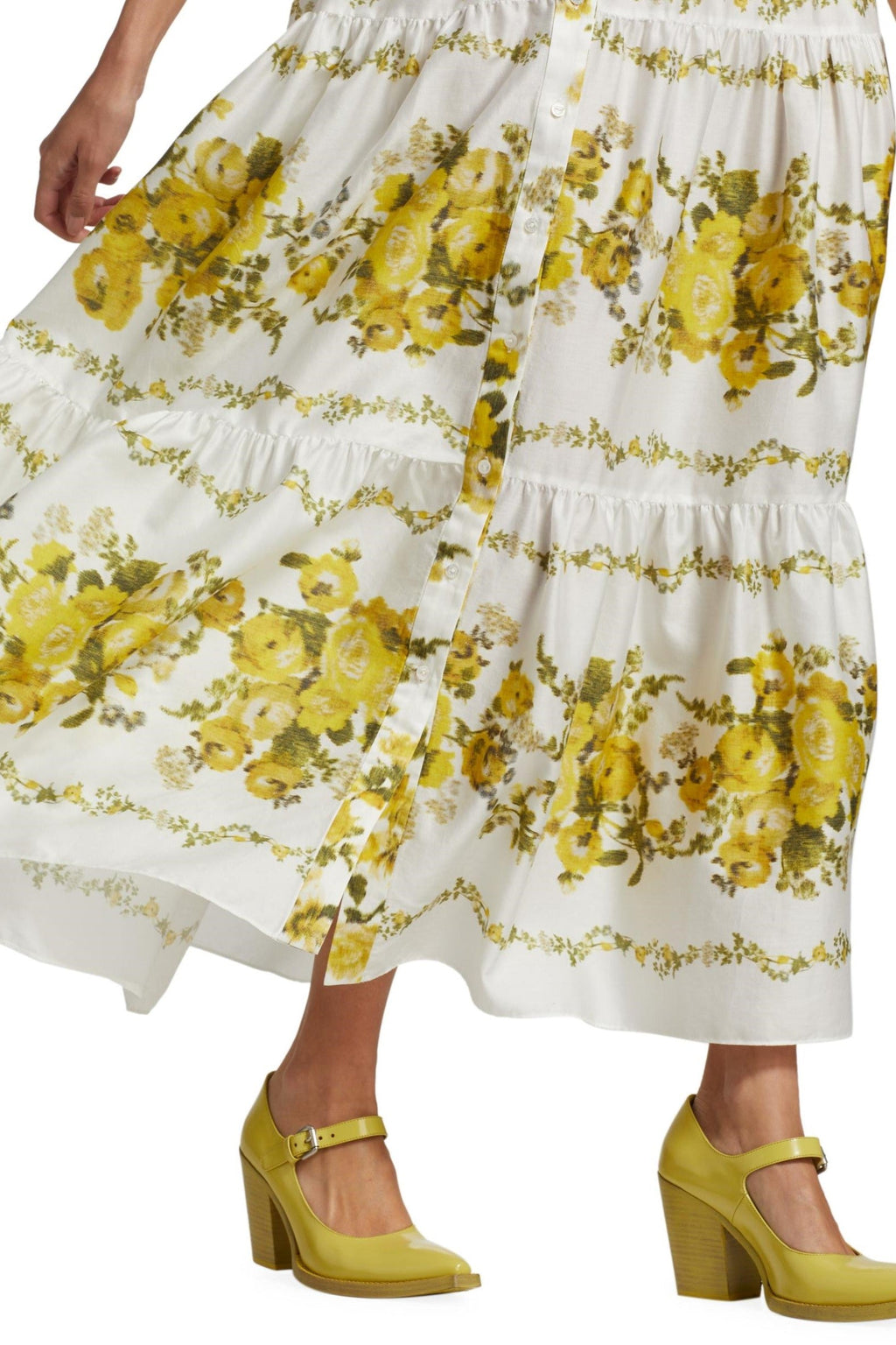 Shirt Collar Single Breasted Midi Dress