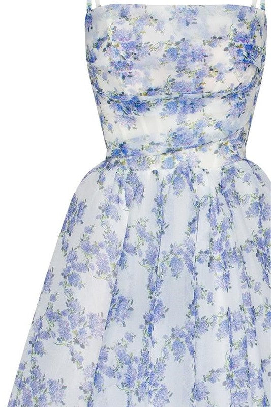 Backless Lace Up Slip Midi Dress