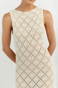 Knit Round Neckline Sleeveless Maxi Dress
