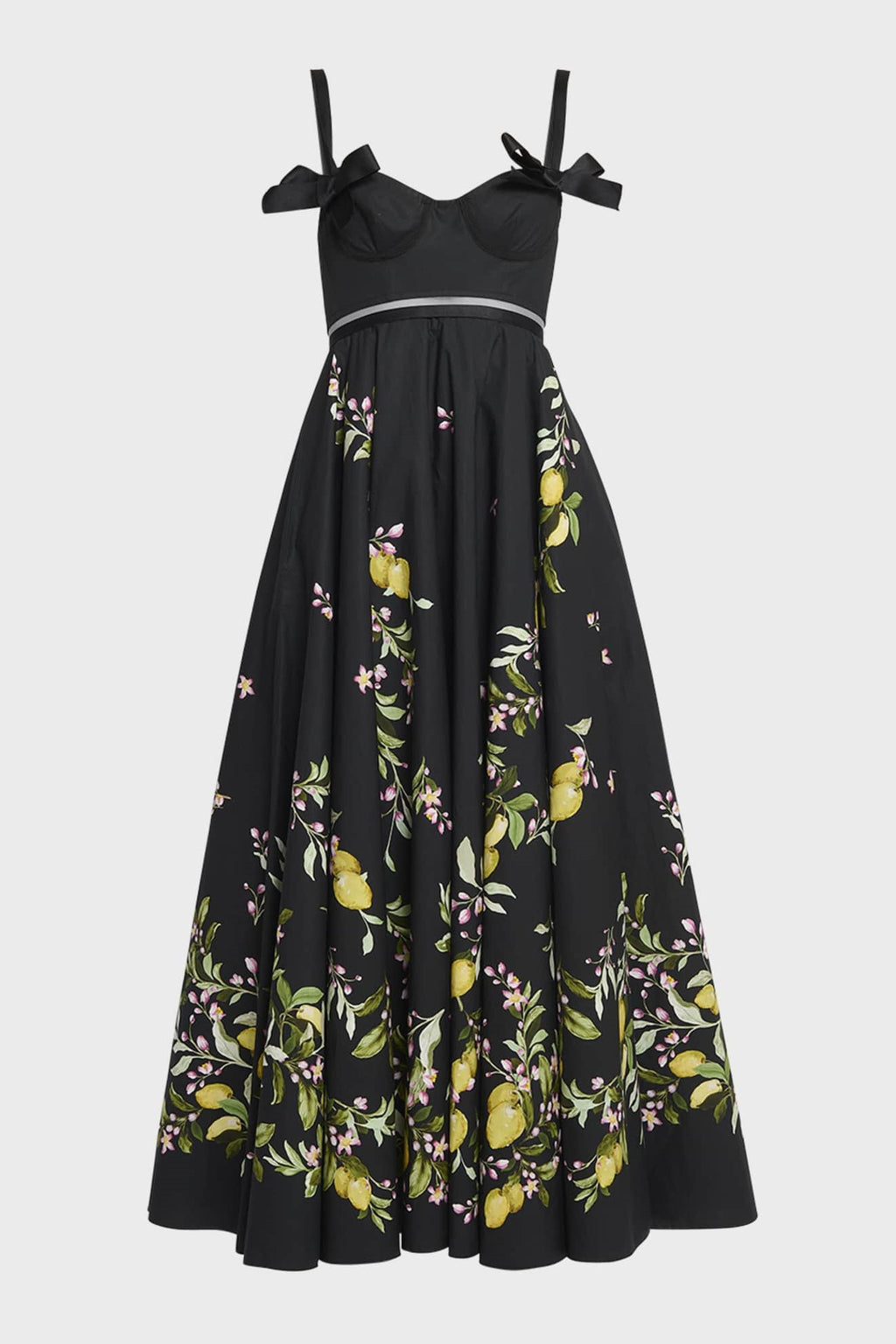 Sweetheart Neckline Bow Slip Midi Dress