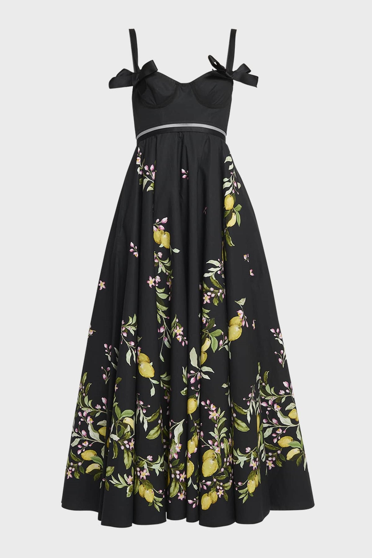 Sweetheart Neckline Bow Slip Midi Dress