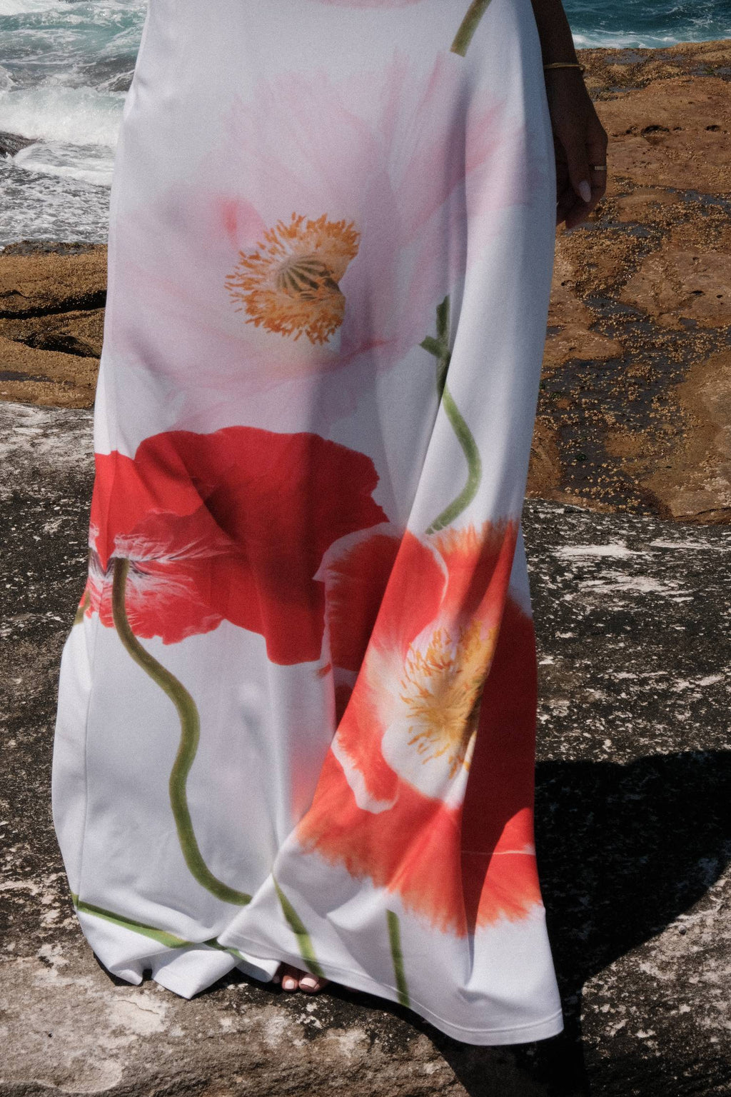 Frill Sleeveless Maxi Dress