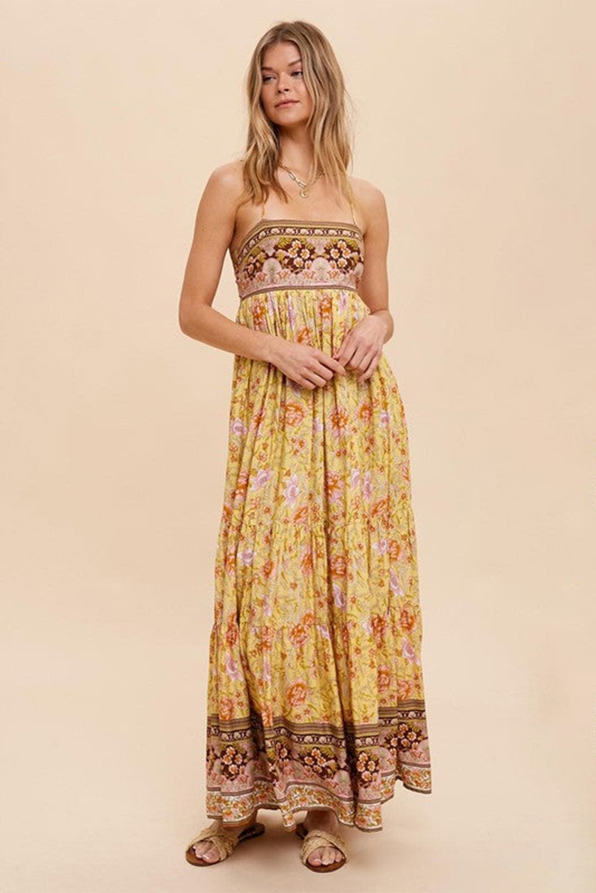 Backless Slip Midi Dress