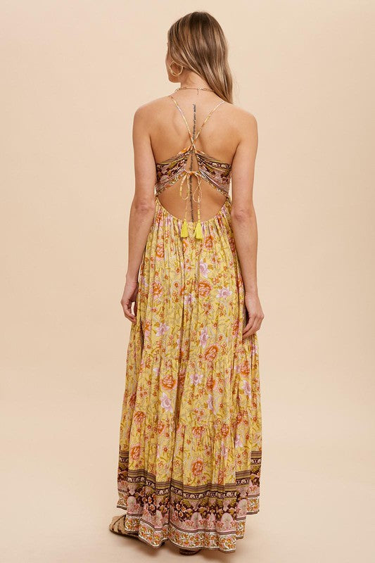 Backless Slip Midi Dress