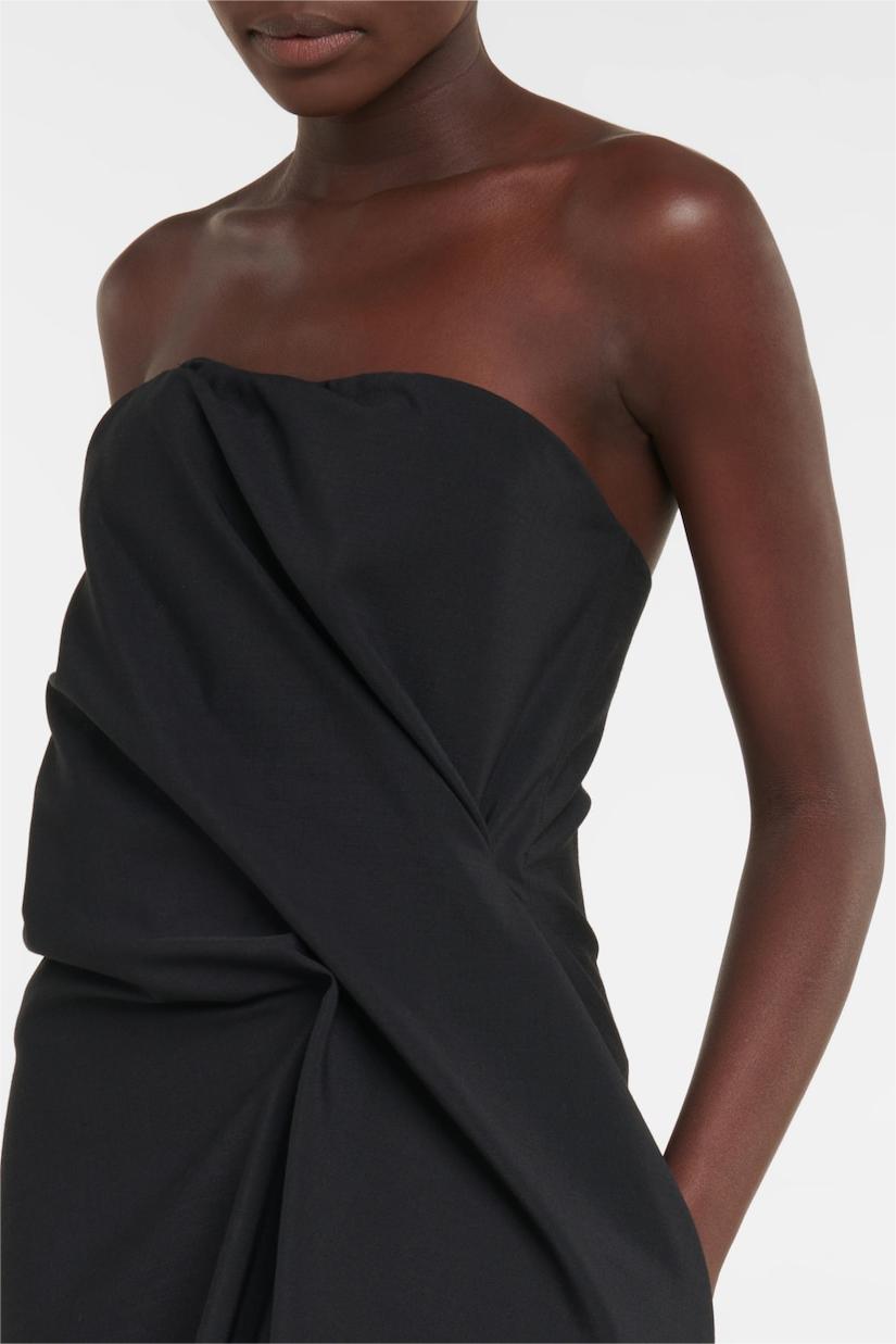Off Shoulder Asymmetrical Midi Dress