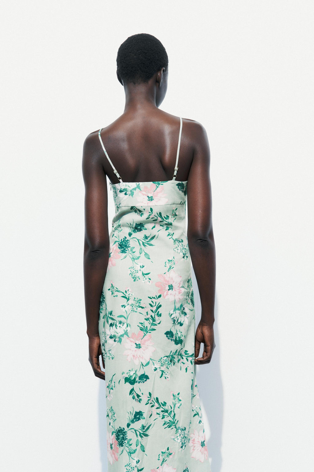 Split Sleeveless Midi Dress