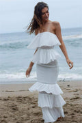 Smocking Sleeveless Midi Dress