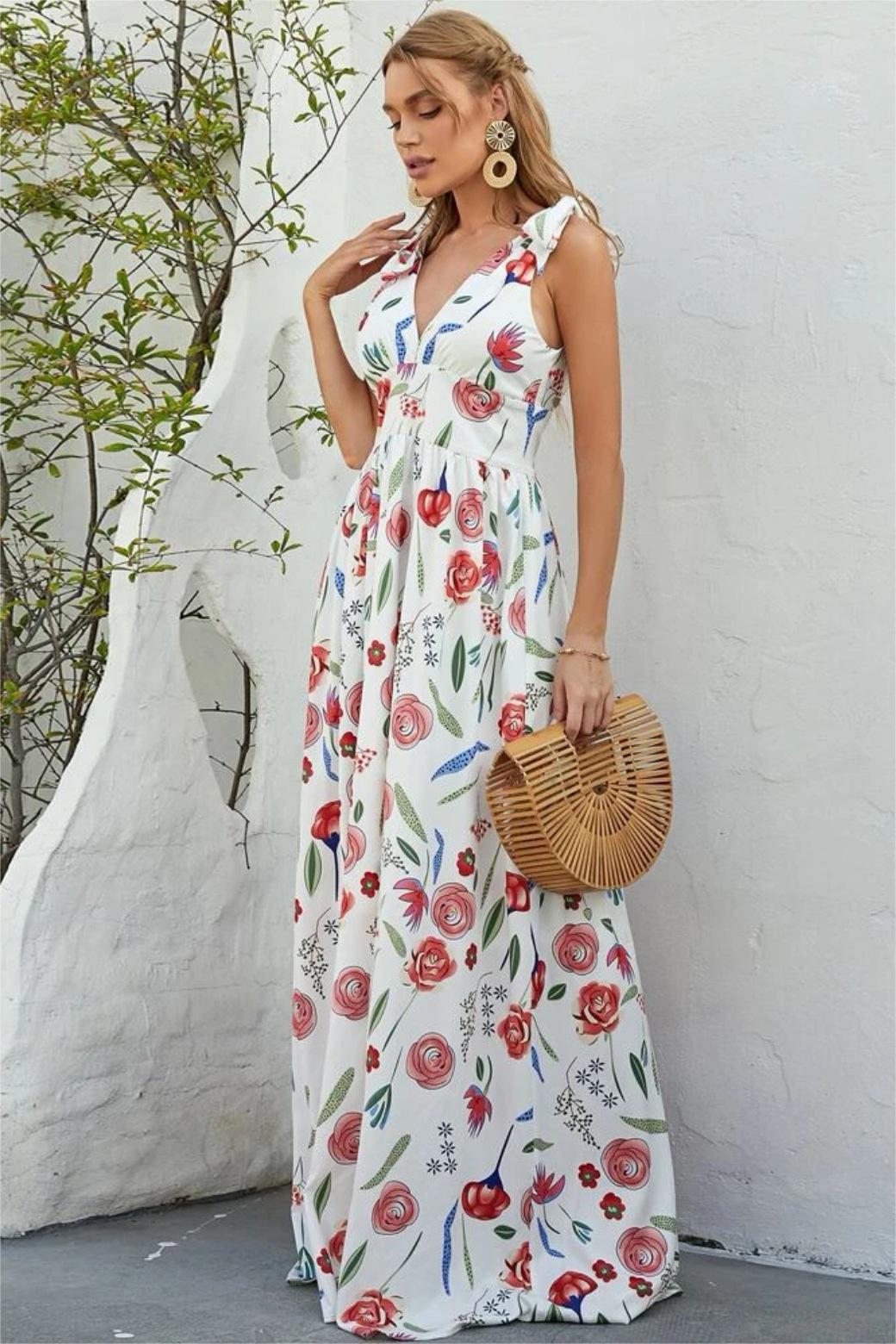 Lace Up Sleeveless Midi Dress