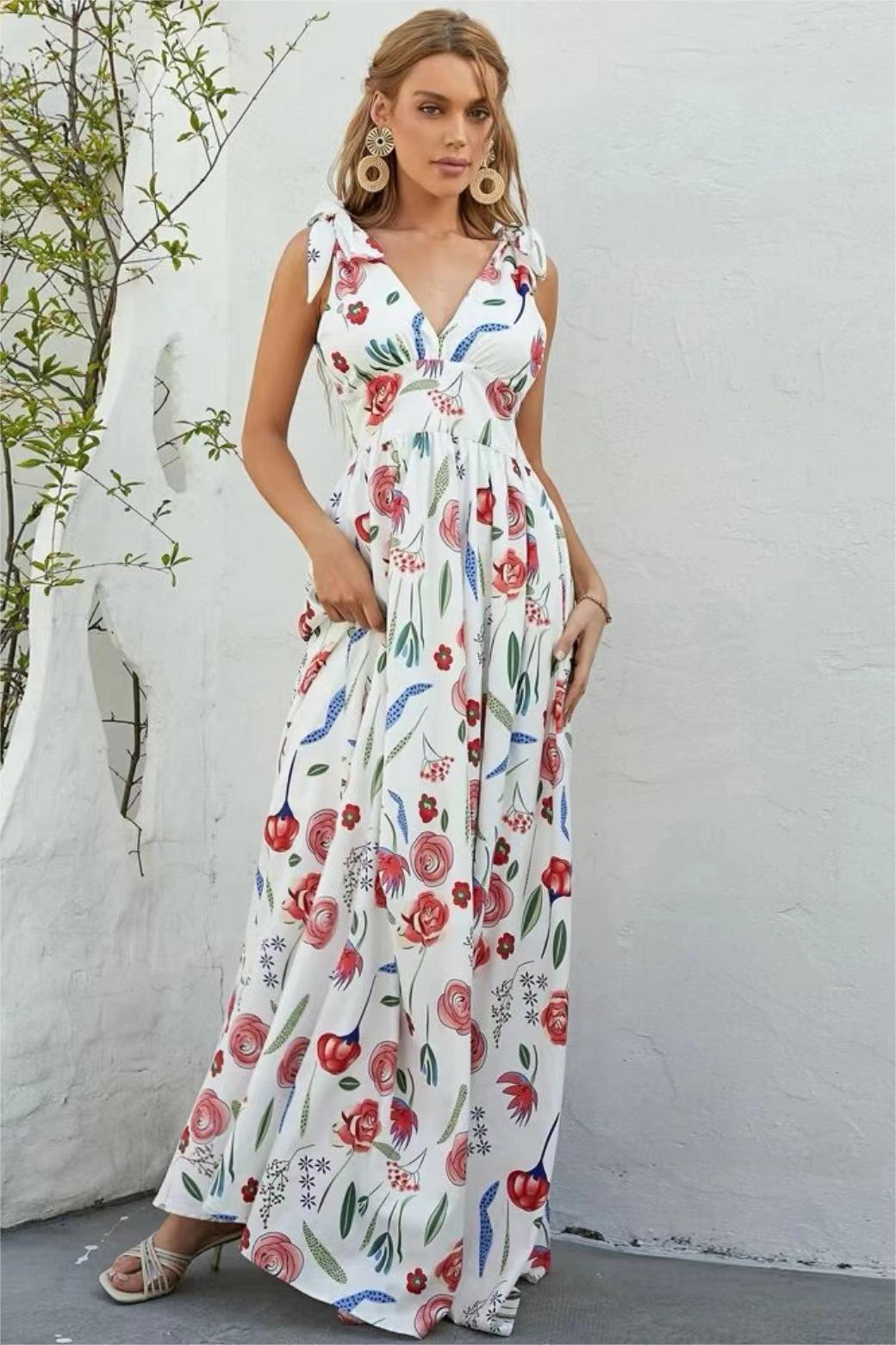 Lace Up Sleeveless Midi Dress