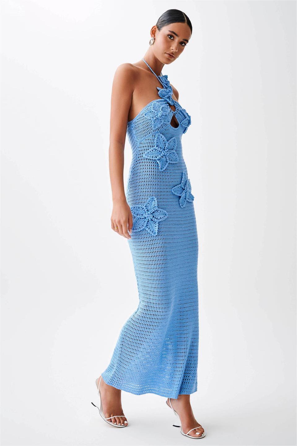 Knit 3d Midi Dress