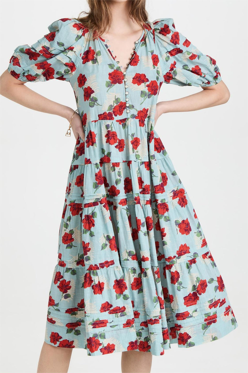 Pleated Bottom Midi Dress