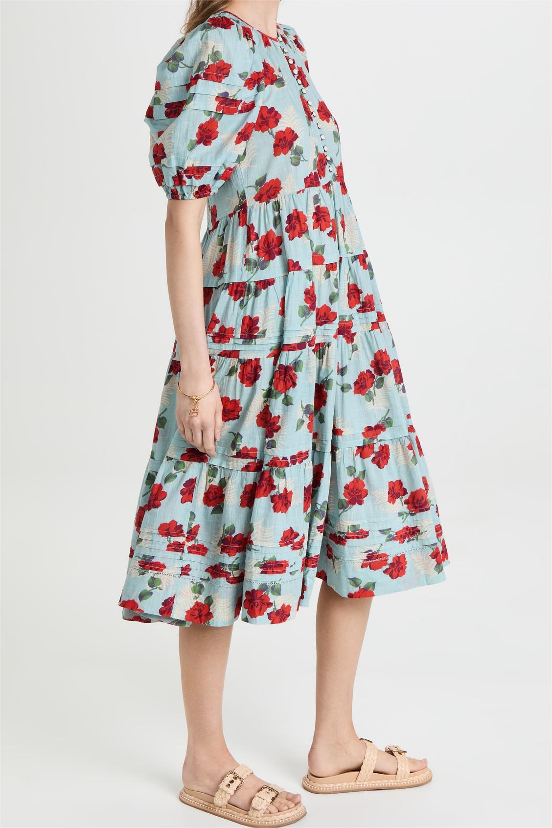Pleated Bottom Midi Dress