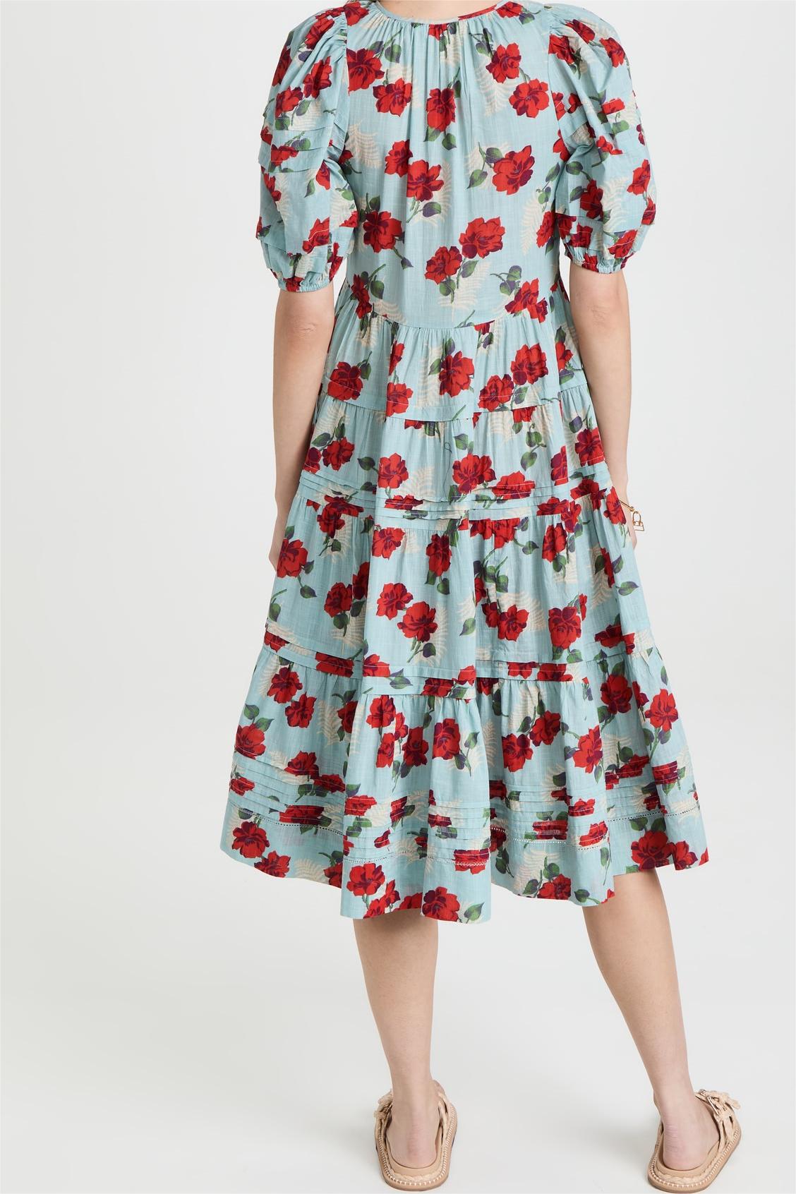 Pleated Bottom Midi Dress