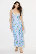 Lace Sleeveless V-neck Midi Dress