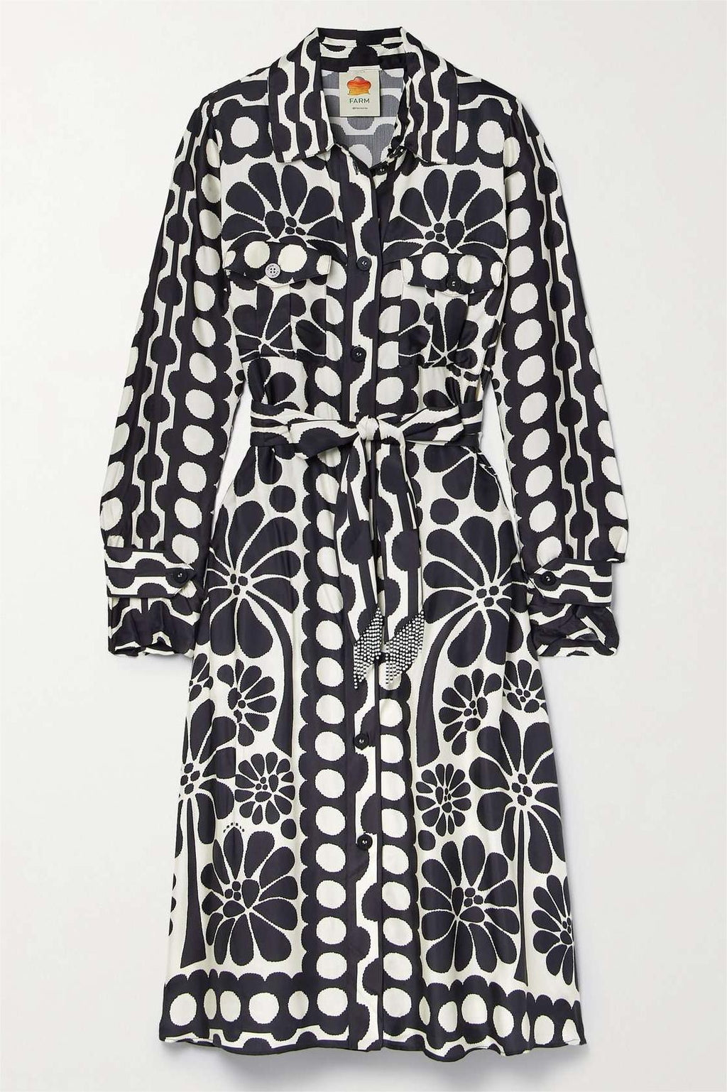 Single Breasted Midi Dress With Belt