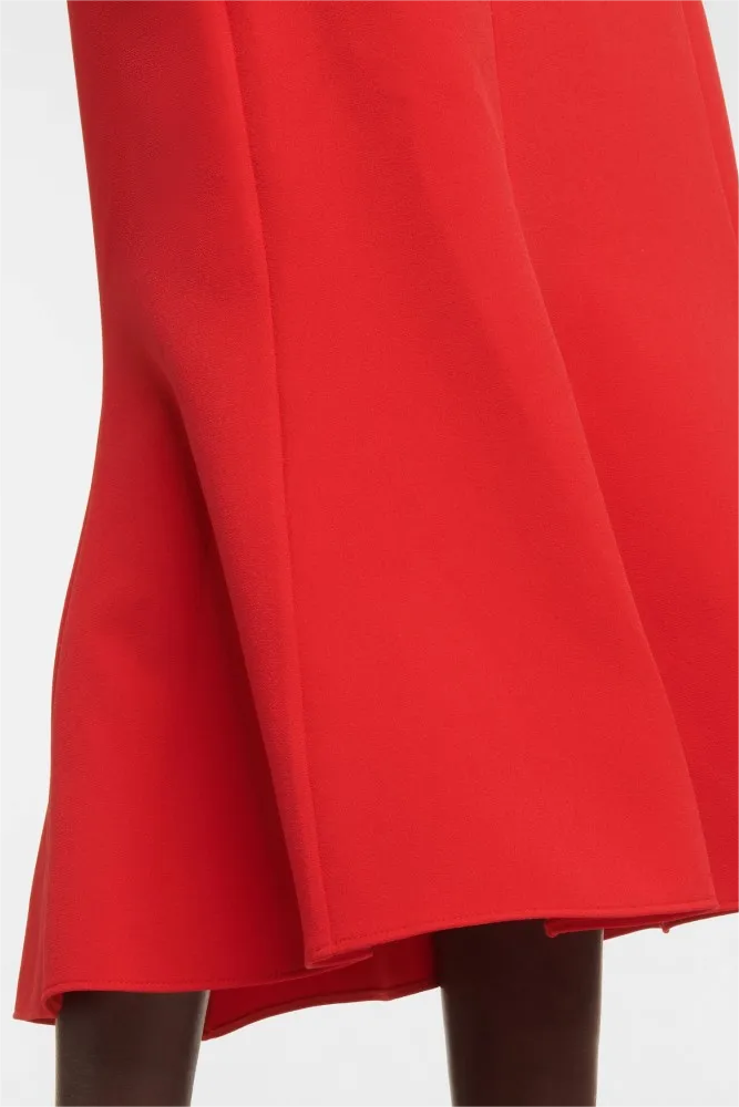 V-neck Shawl Midi Dress