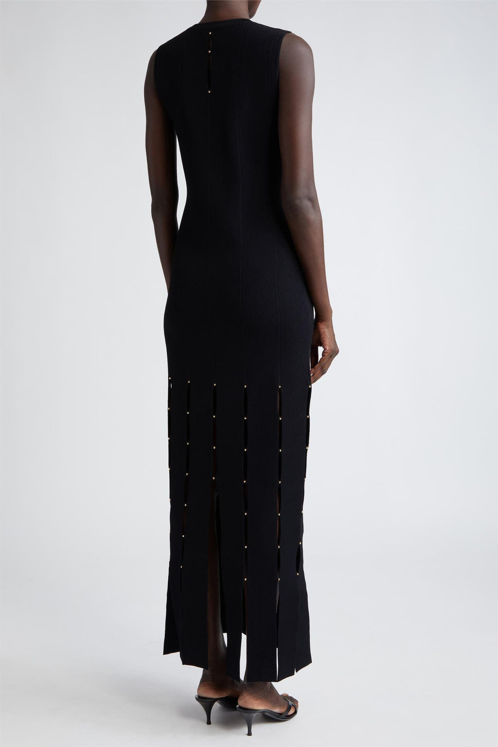 Knit Cut-out Sleeveless Midi Dress