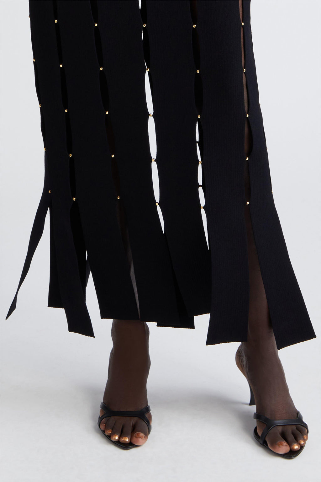 Knit Cut-out Sleeveless Midi Dress