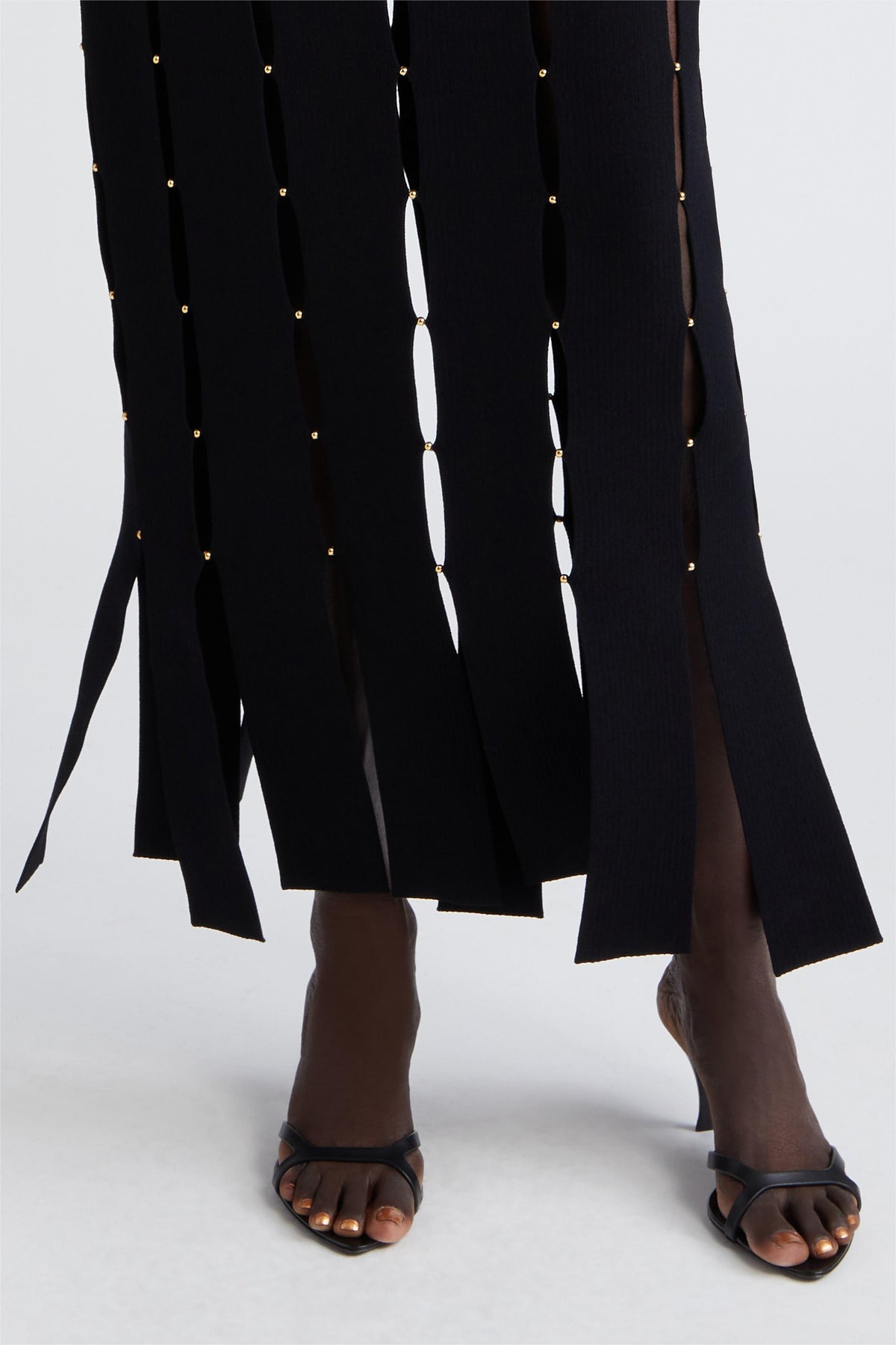 Knit Cut-out Sleeveless Midi Dress