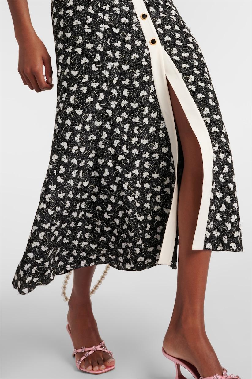 Bow Puff Sleeve Midi Dress
