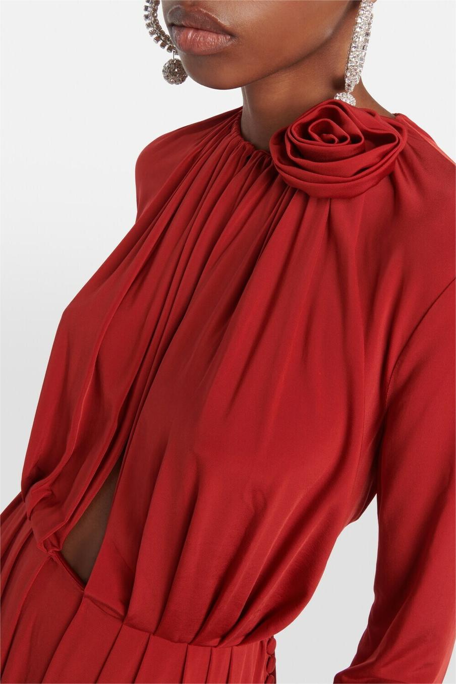 3d Jersey Bottom Midi Dress