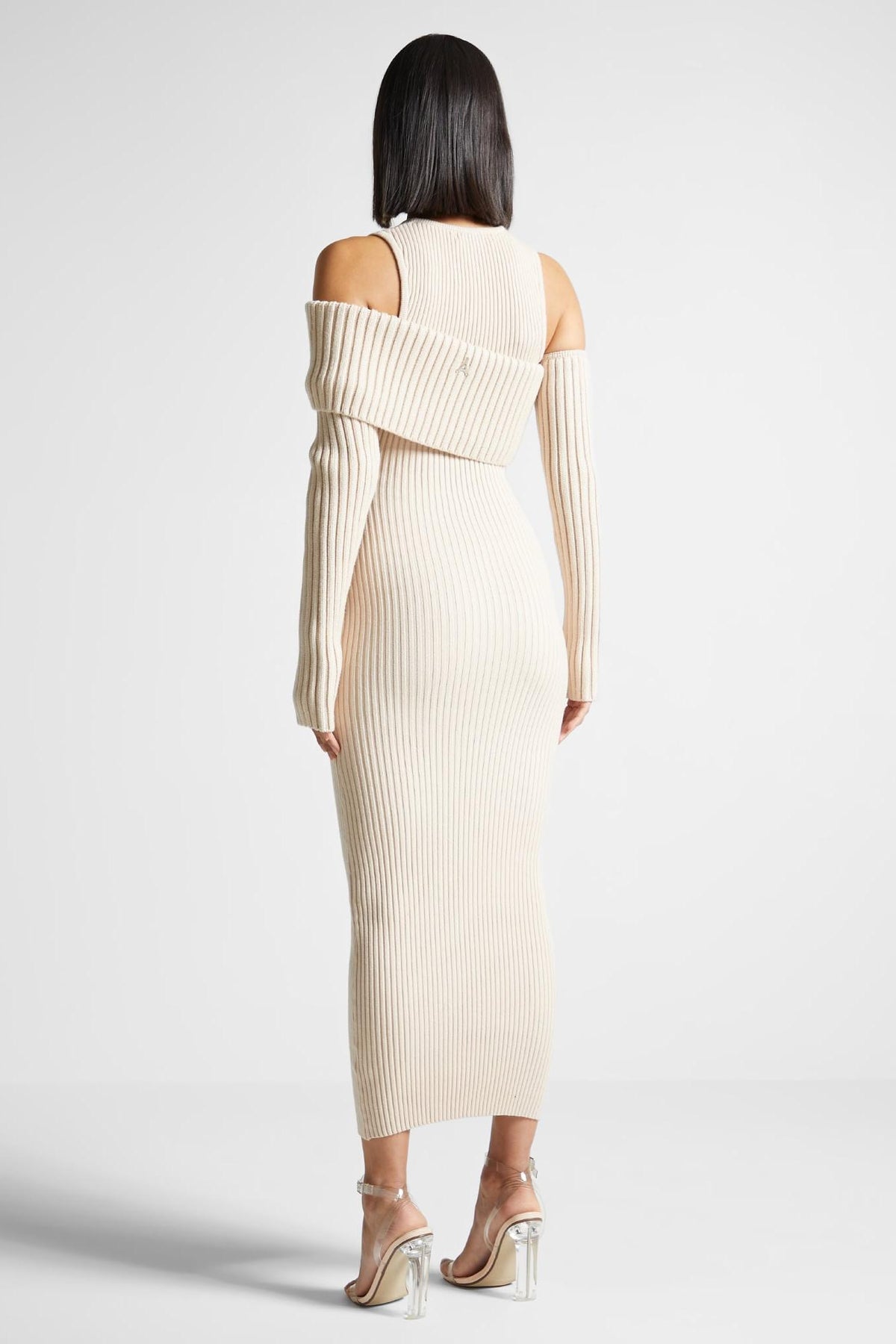 Knit Round Neck Midi Dress