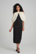 3d Off-shoulder Midi Dress