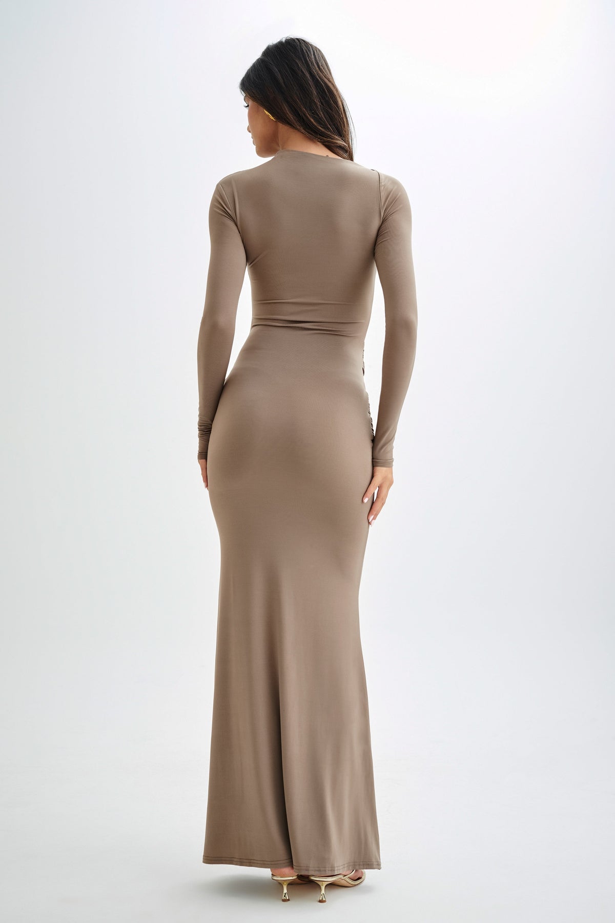 Jersey Knotted Midi Dress