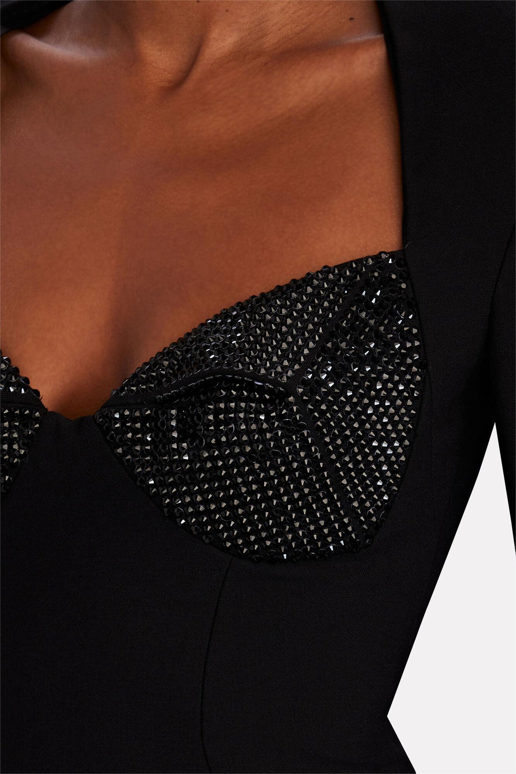 Knit Rhinestone Midi Dress