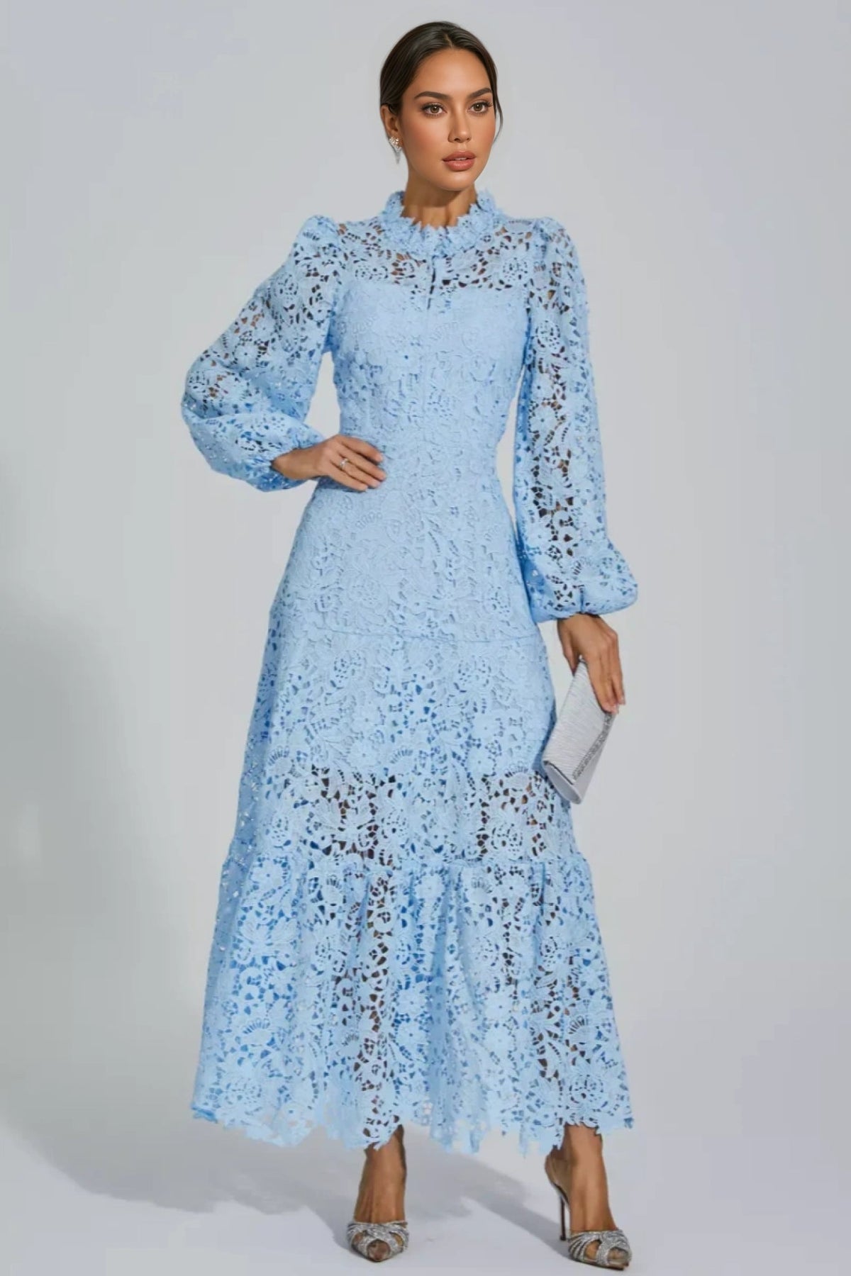 Noma Blue Cut Out Maxi Dress