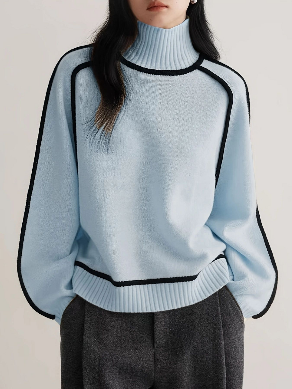 Kaeliryn – Soft Cashmere-like Turtleneck Sweater