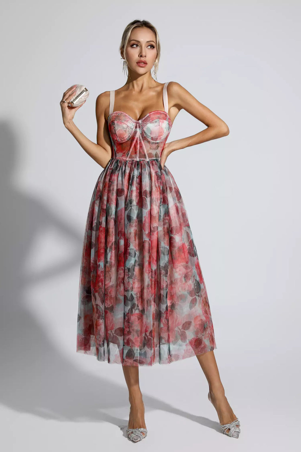 Lyric Red Midi Dress