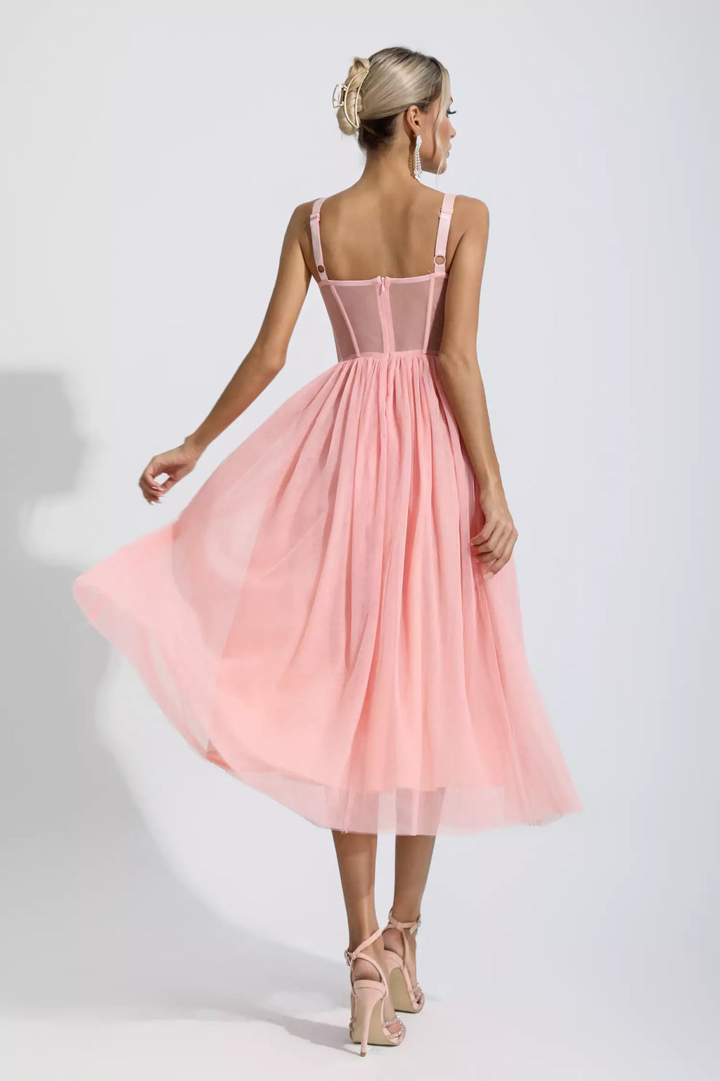 Lyric Pink Midi Dress