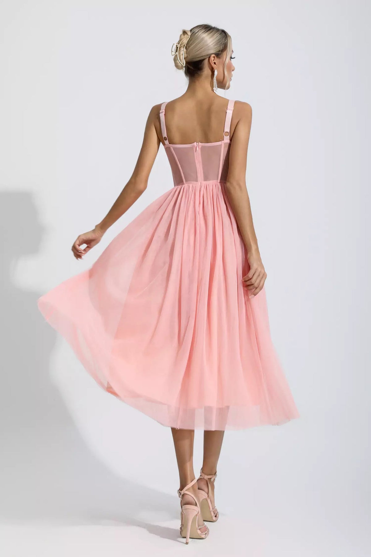 Lyric Pink Midi Dress