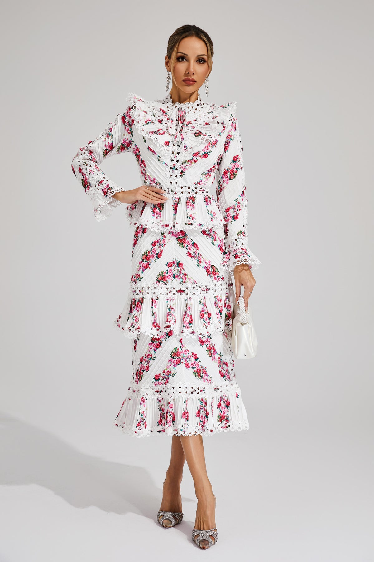 Morse Pink Midi Dress