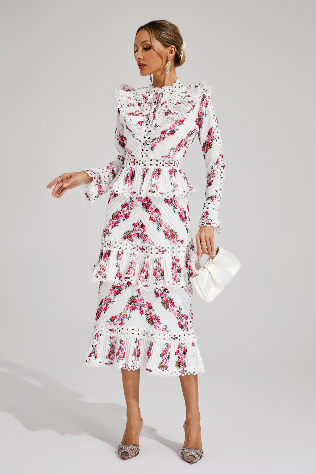 Morse Pink Midi Dress