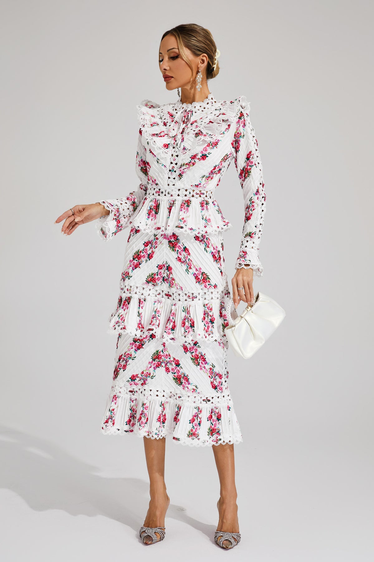 Morse Pink Midi Dress