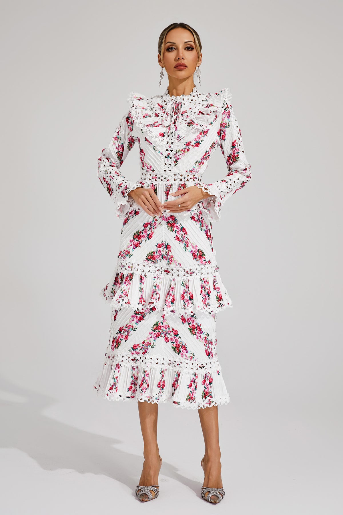 Morse Pink Midi Dress
