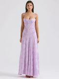 Print Backless Maxi Dress for New Spaghetti Strap Sleeveless Loose A-line Club Party Long Dress