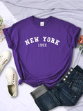 New York 199x Personality Letter T Shirt Brand Short Sleeve Comfortable Tee Shirtsport Summer T-shirts