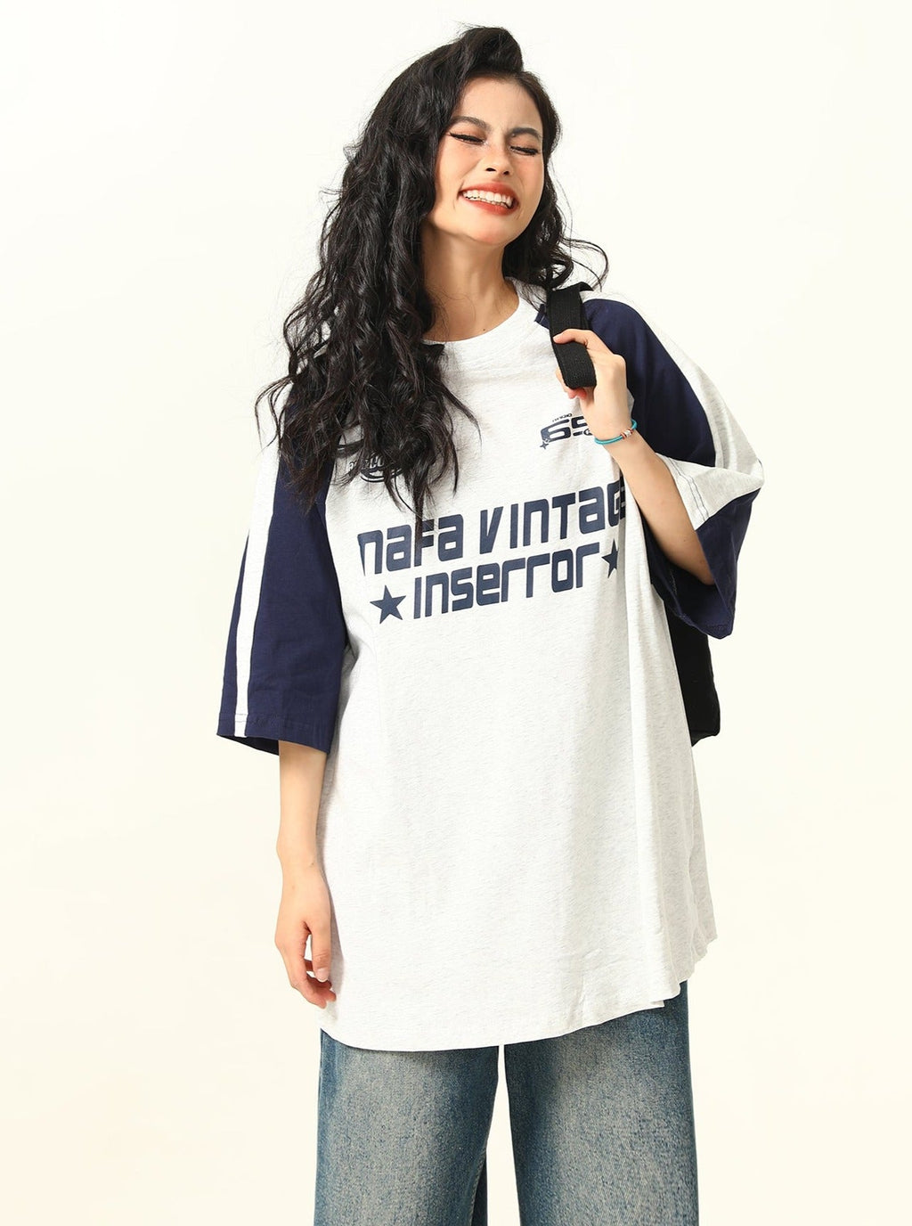 -style Raglan T-shirt