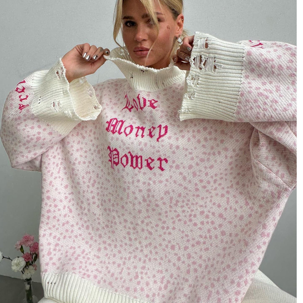 Knitted Pullover Sweater