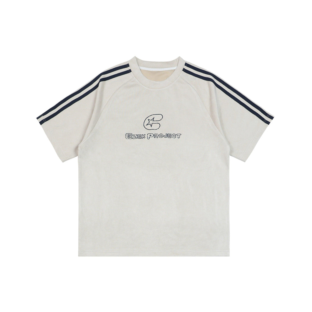 Ezek Free Project Sporty Two-piece Set - Graphic T-shirt and Wide-leg Track Pants