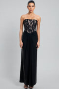 Judihe Lace Sheath Maxi Dress