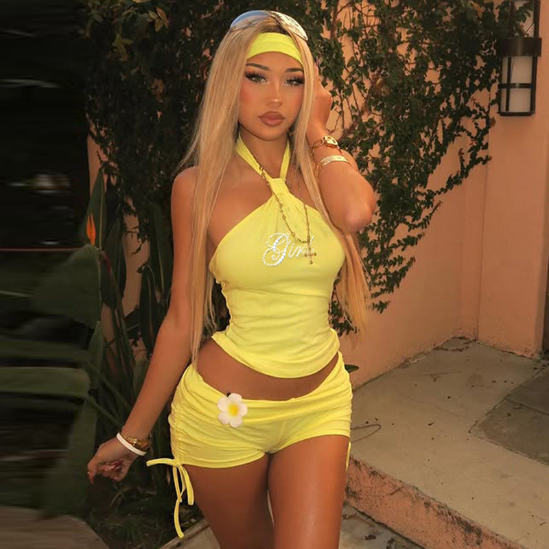 Lucy Halter Top & Shorts Set