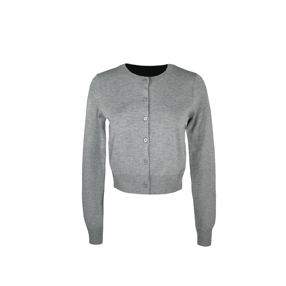 Slim-fit Cropped Knit Cardigan Sweater