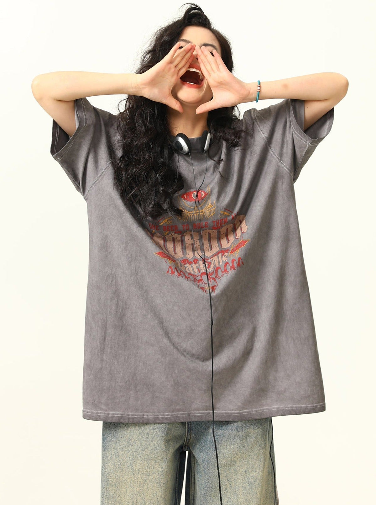 -style Fantasy Oversized T-shirt