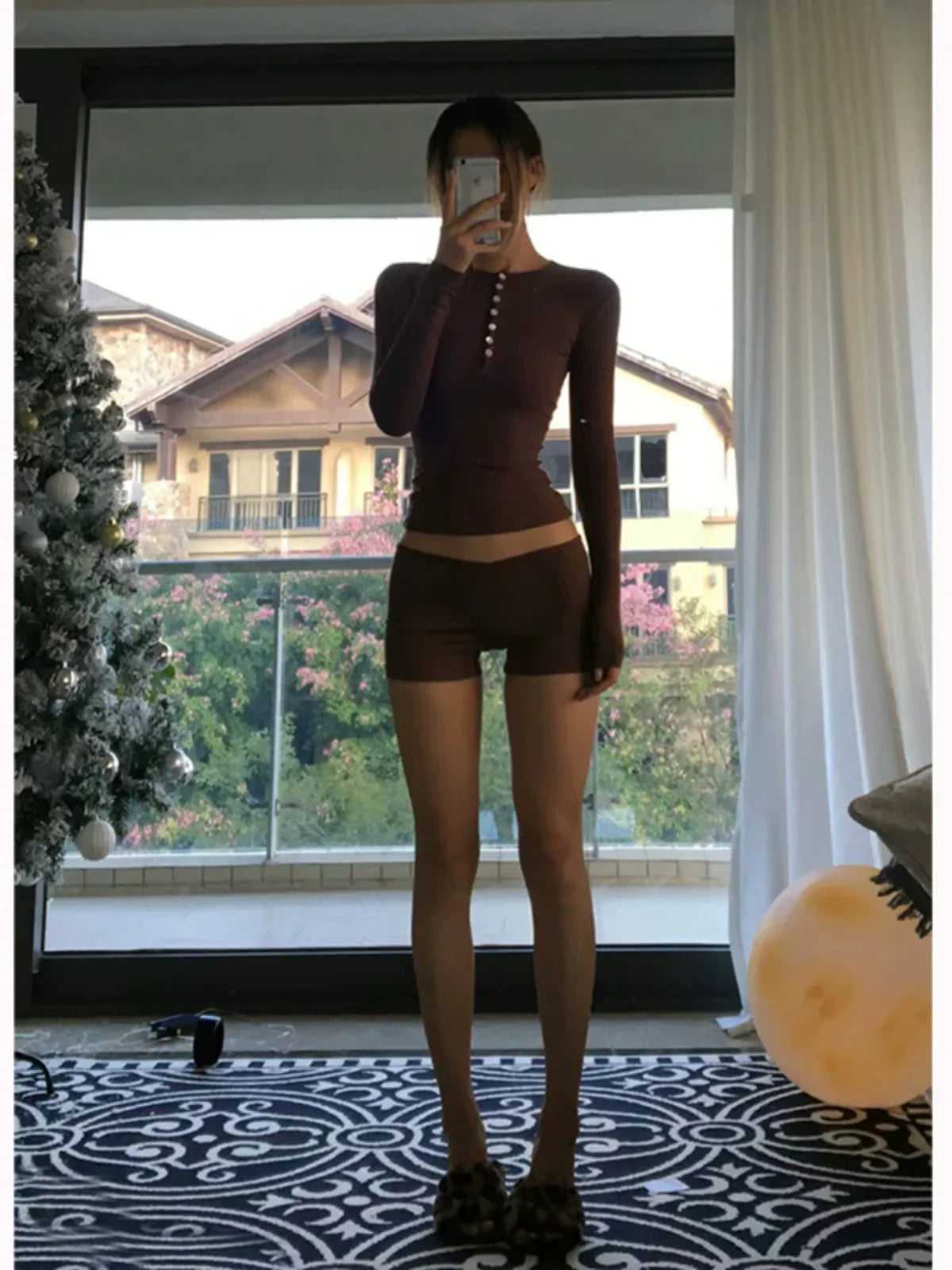 Dua Single-breasted Top & Shorts Set