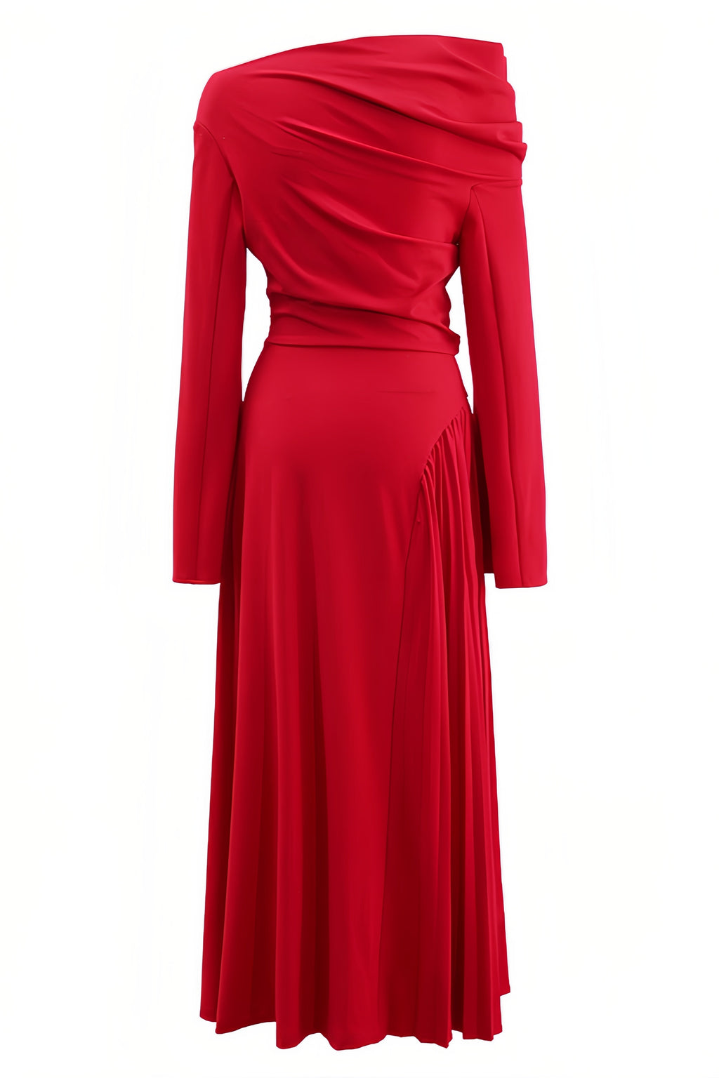 Kila Strapless Slant Neck Maxi Dress